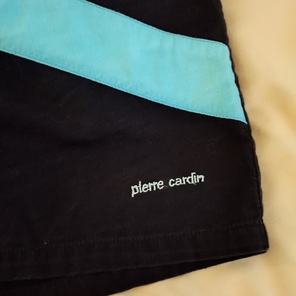 Pierre Cardin Men's Chevron Pattern Blue Swim Shorts - Picture 4 of 7